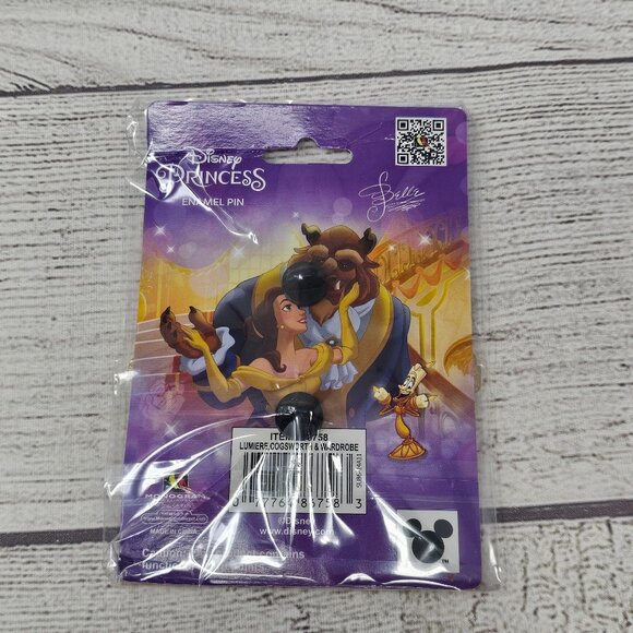 NEW! PALM-Beauty & The Beast-Cogsworth Lumiere & Wardrobe LE 300 3” Disney Pin - Picture 3 of 3